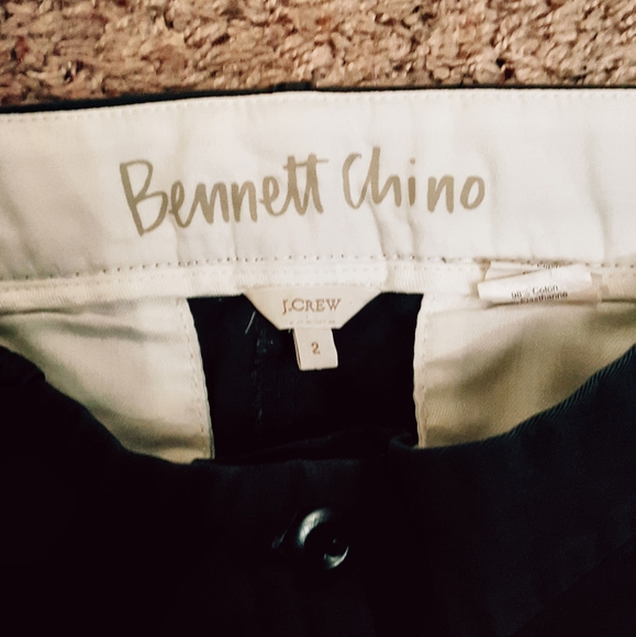 NWOT Bennet Chino J. Crew Charcoal Capris Pants - Picture 3 of 6